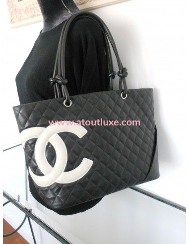 SAC CHANEL CAMBON SHOPPING NOIR SAC CHANEL CAMBON SHOPPING NOIR