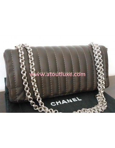 SAC CHANEL TIMELESS BAGUETTE MARRON