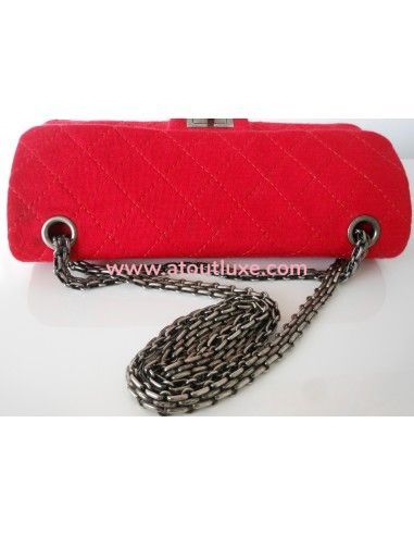 SAC CHANEL 2.55 JERSEY ROUGE SAC CHANEL 2.55 JERSEY ROUGE