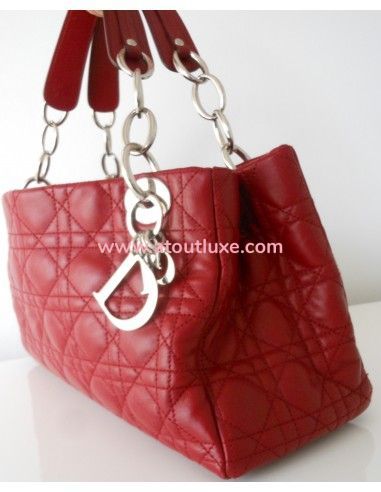 SAC LADY DIOR ROUGE SHOULDER SAC LADY DIOR ROUGE SHOULDER