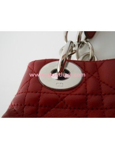 SAC LADY DIOR ROUGE SHOULDER SAC LADY DIOR ROUGE SHOULDER