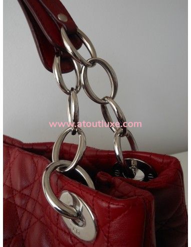 SAC LADY DIOR ROUGE SHOULDER SAC LADY DIOR ROUGE SHOULDER