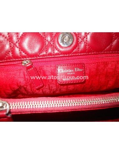 SAC LADY DIOR ROUGE SHOULDER SAC LADY DIOR ROUGE SHOULDER