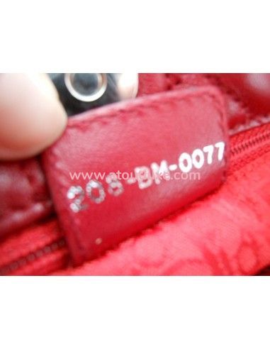 SAC LADY DIOR ROUGE SHOULDER SAC LADY DIOR ROUGE SHOULDER