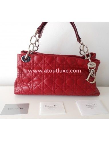 SAC LADY DIOR ROUGE SHOULDER SAC LADY DIOR ROUGE SHOULDER