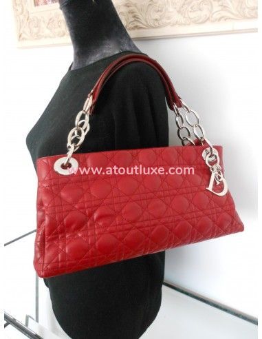 SAC LADY DIOR ROUGE SHOULDER SAC LADY DIOR ROUGE SHOULDER
