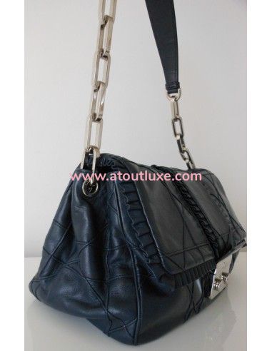 SAC DIOR NEW LOCK BLEU MARINE SAC DIOR NEW LOCK BLEU MARINE