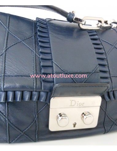 SAC DIOR NEW LOCK BLEU MARINE SAC DIOR NEW LOCK BLEU MARINE