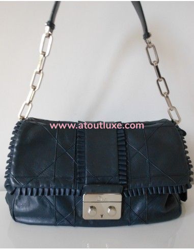 SAC DIOR NEW LOCK BLEU MARINE SAC DIOR NEW LOCK BLEU MARINE
