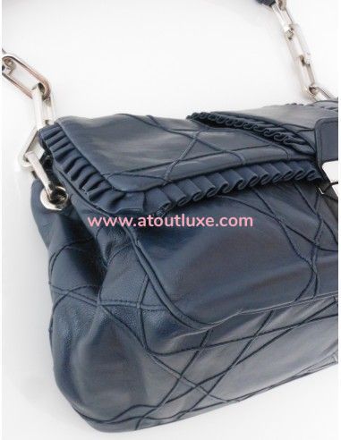 SAC DIOR NEW LOCK BLEU MARINE SAC DIOR NEW LOCK BLEU MARINE