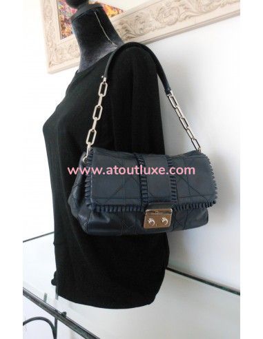 SAC DIOR NEW LOCK BLEU MARINE SAC DIOR NEW LOCK BLEU MARINE