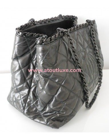 SAC CHANEL SHOPPING GRIS SAC CHANEL SHOPPING GRIS