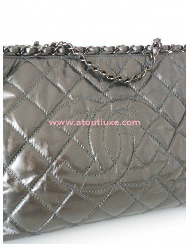 SAC CHANEL SHOPPING GRIS SAC CHANEL SHOPPING GRIS