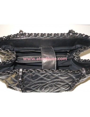 SAC CHANEL SHOPPING GRIS SAC CHANEL SHOPPING GRIS