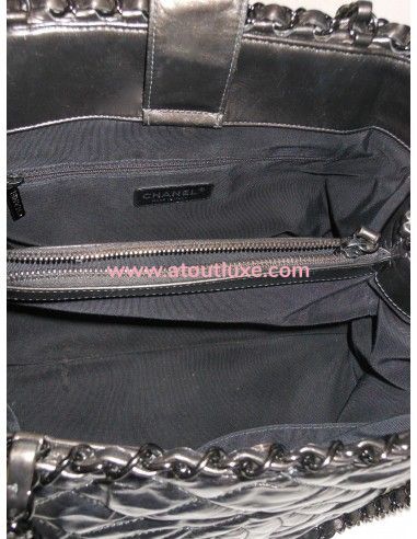 SAC CHANEL SHOPPING GRIS SAC CHANEL SHOPPING GRIS