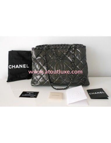 SAC CHANEL SHOPPING GRIS SAC CHANEL SHOPPING GRIS