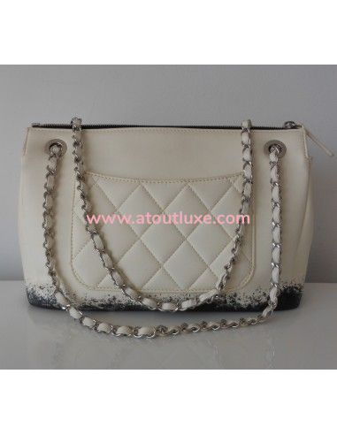 SAC CHANEL TIE AND DYE BLANC GM SAC CHANEL TIE AND DYE BLANC GM