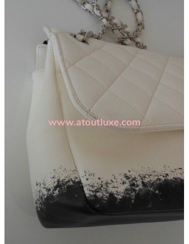 SAC CHANEL TIE AND DYE BLANC GM SAC CHANEL TIE AND DYE BLANC GM