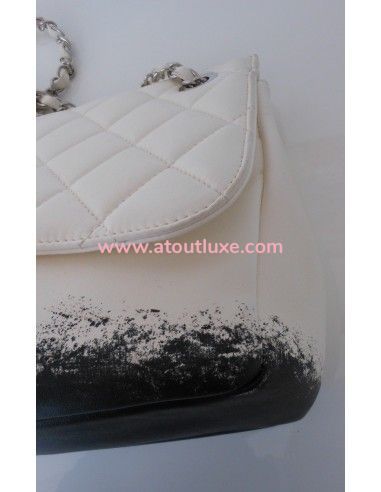 SAC CHANEL TIE AND DYE BLANC GM SAC CHANEL TIE AND DYE BLANC GM