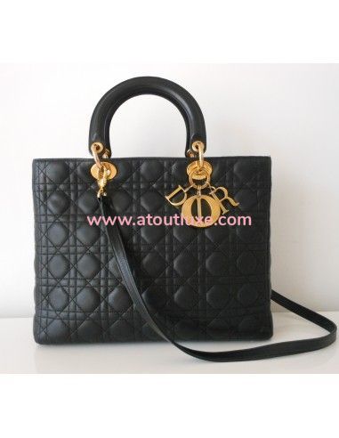 SAC LADY DIOR GM NOIR