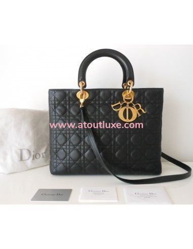 SAC LADY DIOR GM NOIR SAC LADY DIOR GM NOIR