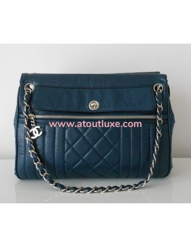 SAC CHANEL CAMERA BLEU 