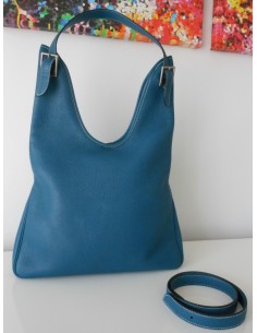 SAC HERMES MASSAI BLEU DENIM