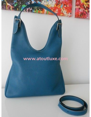 SAC HERMES MASSAI BLEU DENIM