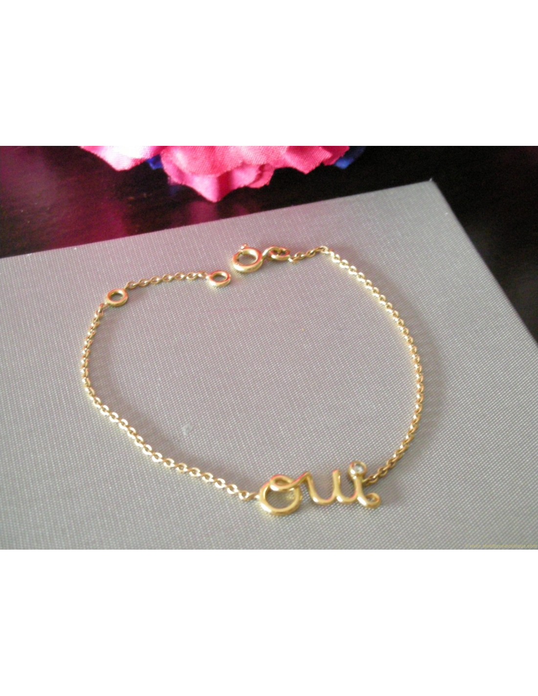 BRACELET DIOR OUI OR JAUNE