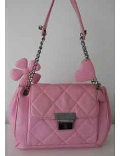 SAC CHANEL CUIR ROSE 2