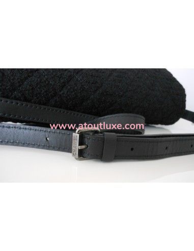 SAC CHANEL 2.55 TWEED NOIR GM SAC CHANEL 2.55 TWEED NOIR GM