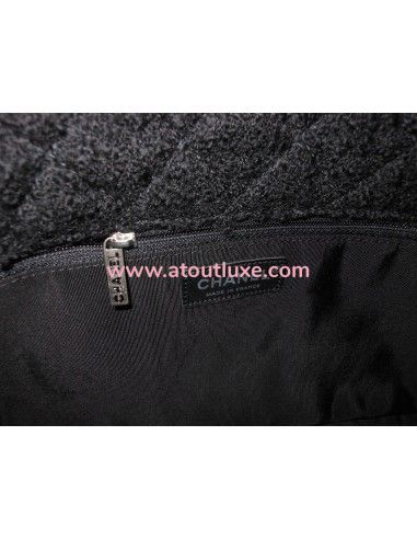 SAC CHANEL 2.55 TWEED NOIR GM SAC CHANEL 2.55 TWEED NOIR GM