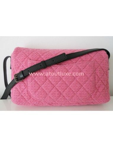 SAC CHANEL 2.55 TWEED ROSE GM  SAC CHANEL 2.55 TWEED ROSE GM