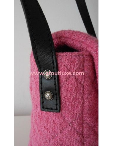 SAC CHANEL 2.55 TWEED ROSE GM  SAC CHANEL 2.55 TWEED ROSE GM