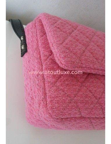 SAC CHANEL 2.55 TWEED ROSE GM  SAC CHANEL 2.55 TWEED ROSE GM