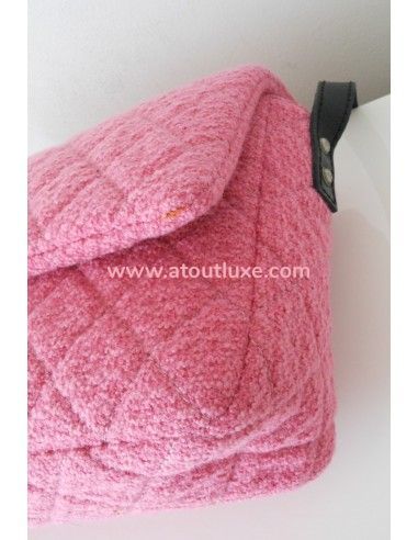 SAC CHANEL 2.55 TWEED ROSE GM  SAC CHANEL 2.55 TWEED ROSE GM