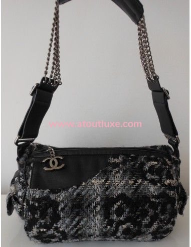 SAC CHANEL TWEED CAMELIA SAC CHANEL TWEED CAMELIA