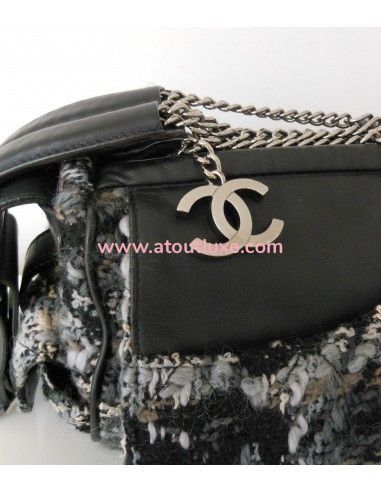 SAC CHANEL TWEED CAMELIA SAC CHANEL TWEED CAMELIA