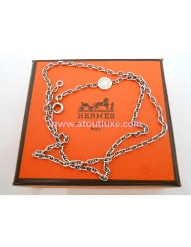 COLLIER CHAINE D'ANCRE HERMES MINI...