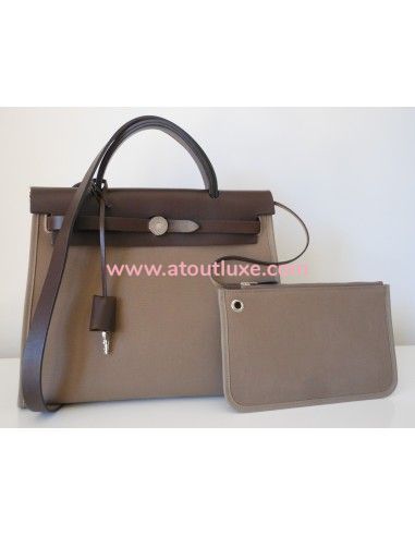 SAC HERMES HERBAG ZIP 31 ETOUPE