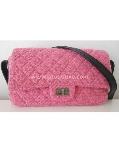 SAC CHANEL TWEED ROSE MEDIUM