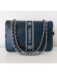 SAC CHANEL TIMELESS CUIR BLEU 2