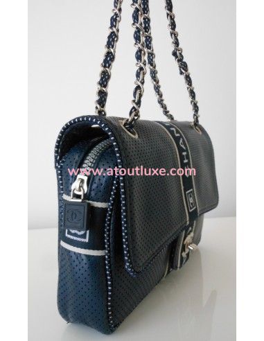 SAC CHANEL TIMELESS CUIR BLEU SAC CHANEL TIMELESS CUIR BLEU