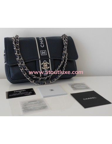 SAC CHANEL TIMELESS CUIR BLEU SAC CHANEL TIMELESS CUIR BLEU