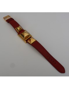 MONTRE HERMES MEDOR PLAQUE OR 2