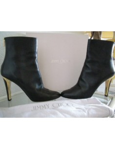 BOTTES JIMMY CHOO CUIR NOIR 2