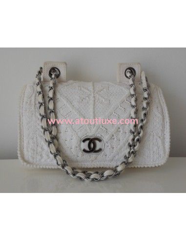 SAC CHANEL EN CROCHET BLANC 