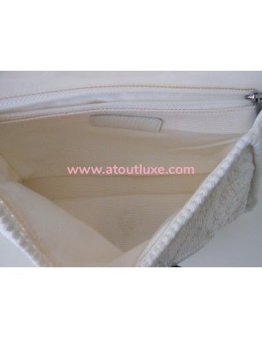 SAC CHANEL EN CROCHET BLANC SAC CHANEL EN CROCHET BLANC
