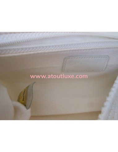 SAC CHANEL EN CROCHET BLANC SAC CHANEL EN CROCHET BLANC