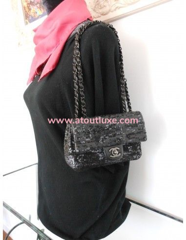 SAC CHANEL TIMELESS SEQUINS NOIR SAC CHANEL TIMELESS SEQUINS NOIR